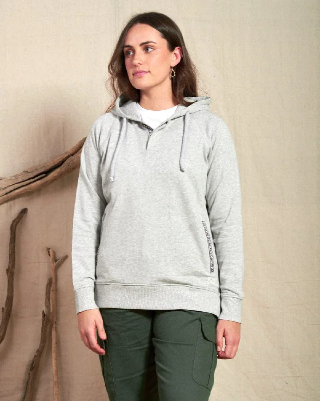 Cliffden - Womens Pop Hoodie - Grey