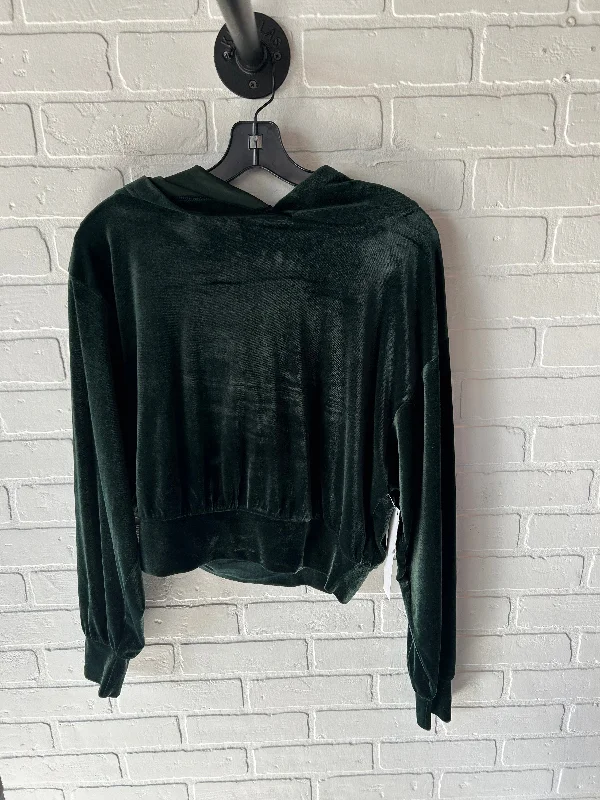 Sweatshirt Hoodie By Express In Green, Size: M