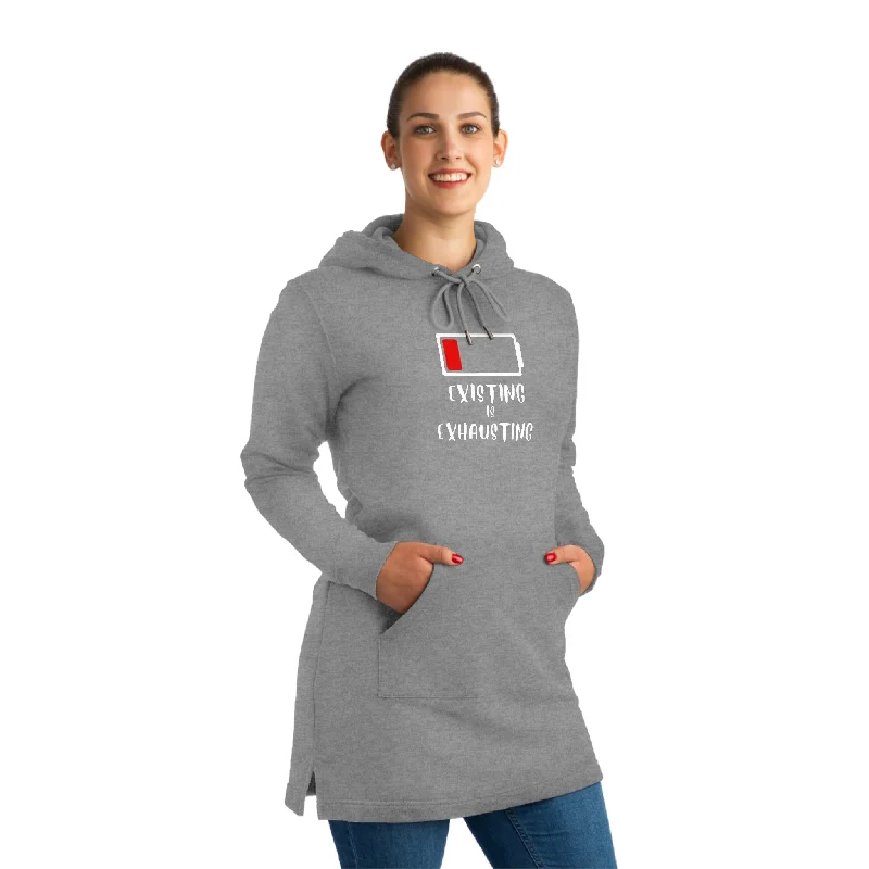 Existing is Exhausting Streeter Hoodie Dress