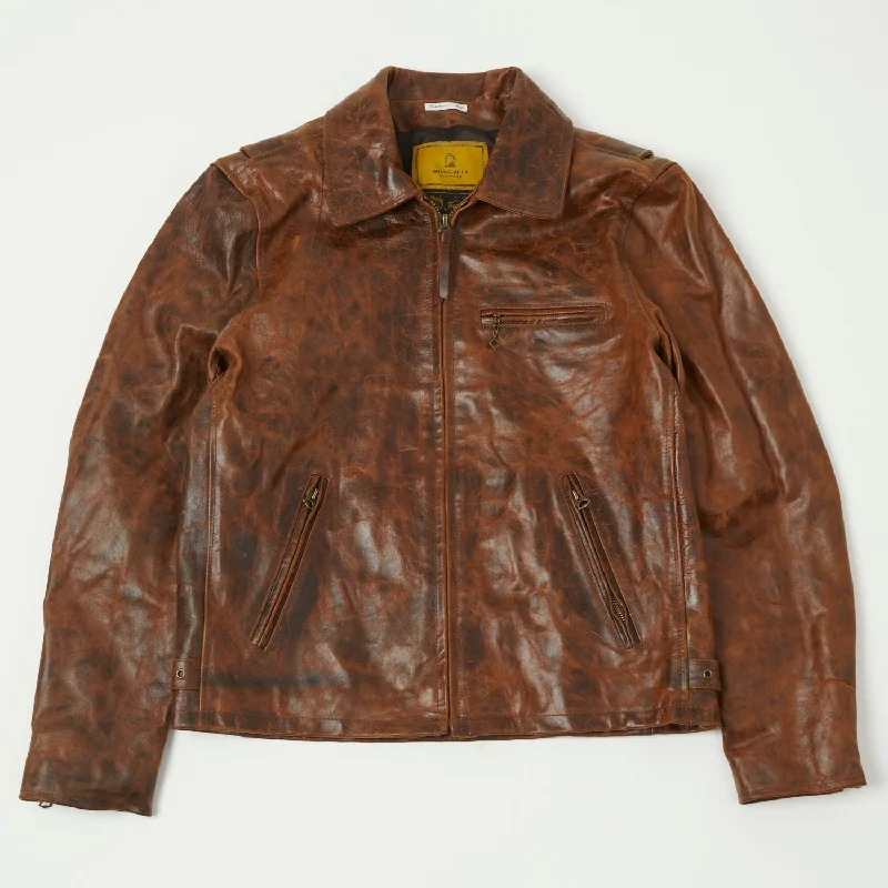 Shangri-La Heritage 'Varenne' Horsehide Leather Jacket - Whiskey