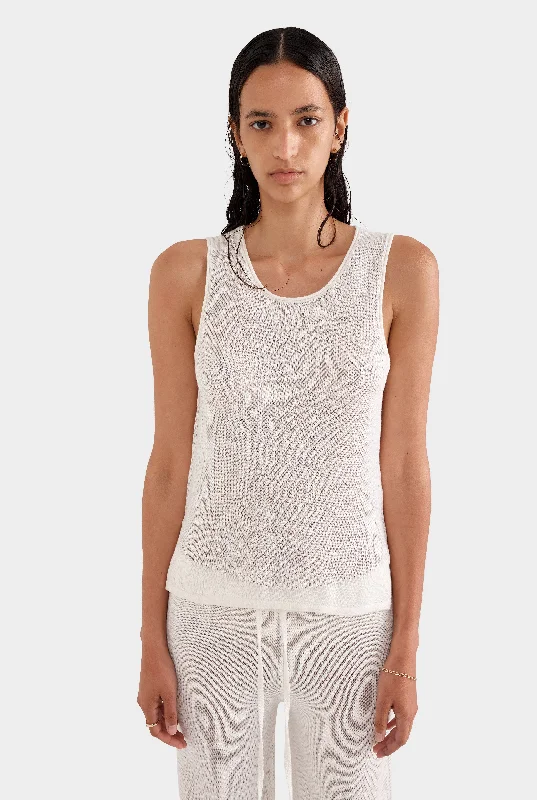 Linen Knitted Tank 2.0 - Off White