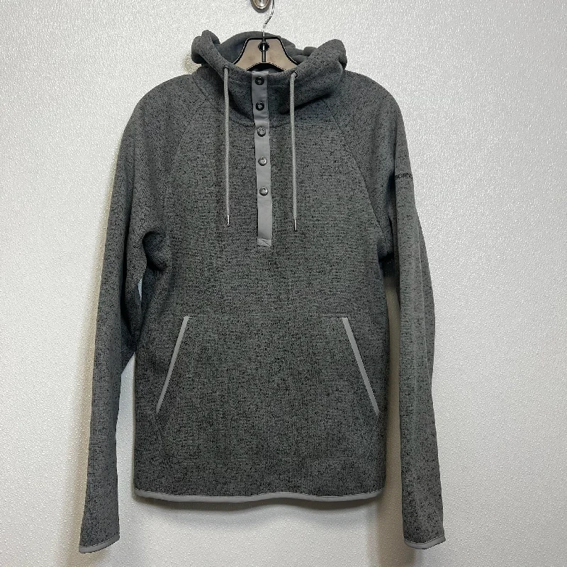 Sweatshirt Hoodie By ASCEND In Grey, Size: S