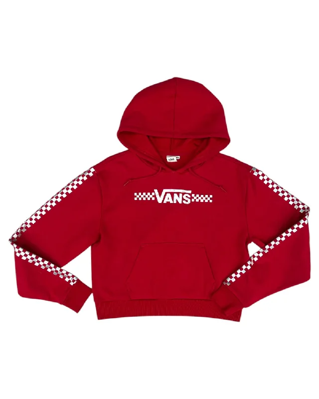 Sweatshirt Hoodie By Vans In Red & Silver, Size: S