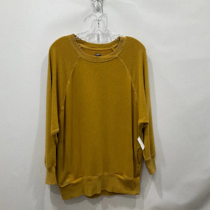 Sweatshirt Crewneck By Aerie In Yellow, Size: S