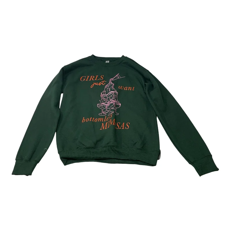 Sweatshirt Crewneck By Gildan In Green, Size: S