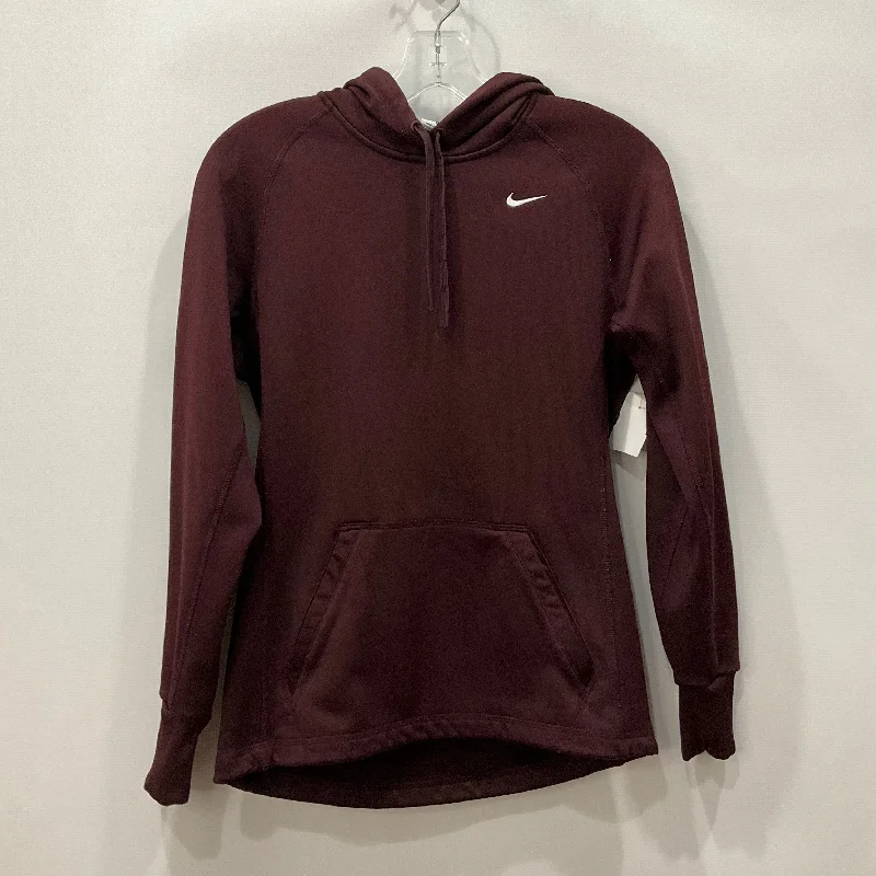 Athletic Sweatshirt Hoodie By Nike Apparel In Purple, Size: Xs