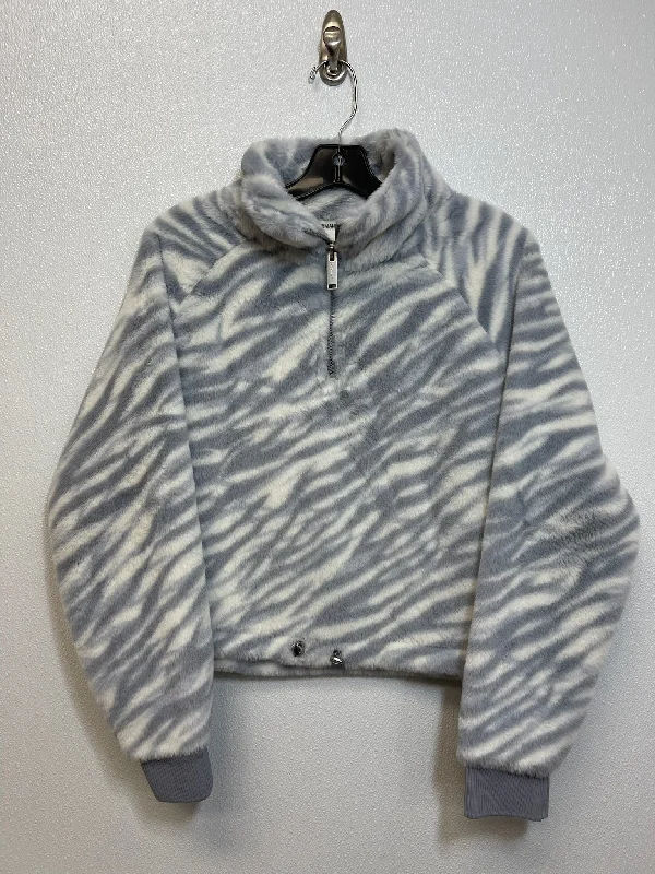 Sweatshirt Crewneck By Calvin Klein O In Grey, Size: L