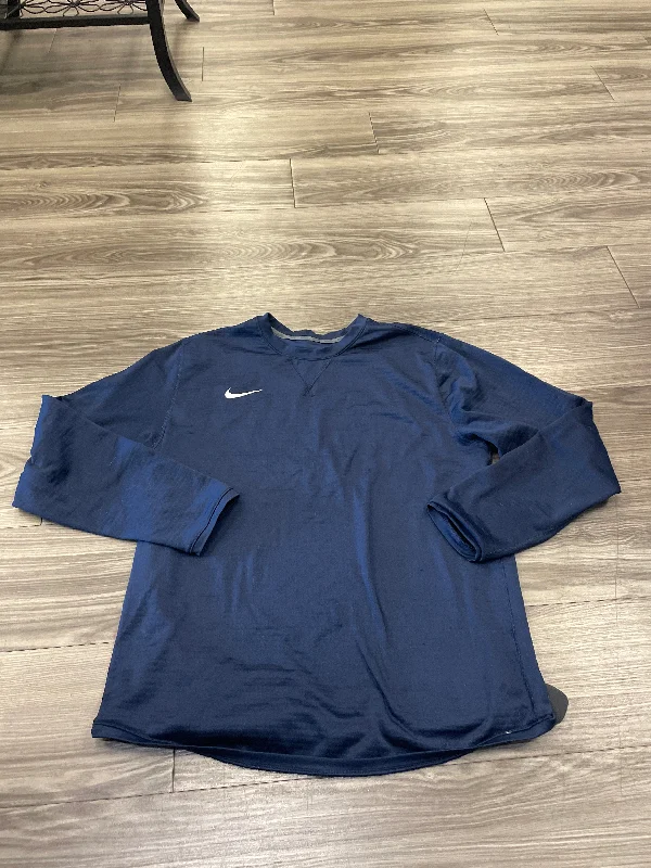 Sweatshirt Crewneck By Nike In Navy, Size: L