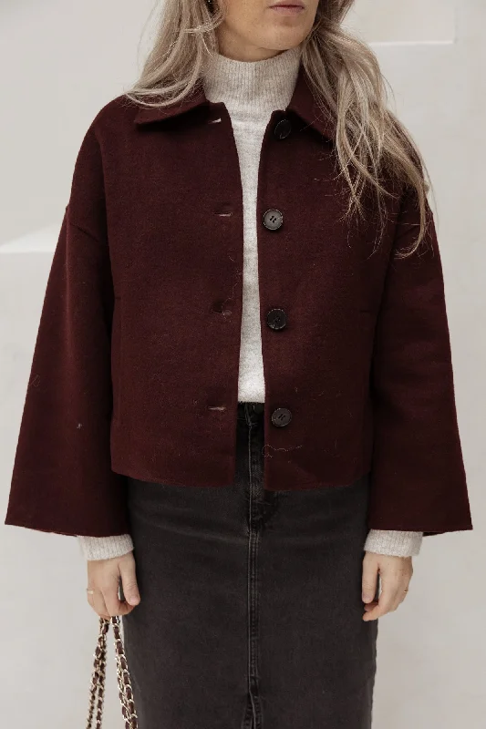 Bordeaux jacket luxe