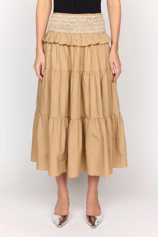 Leah Skirt | Khaki