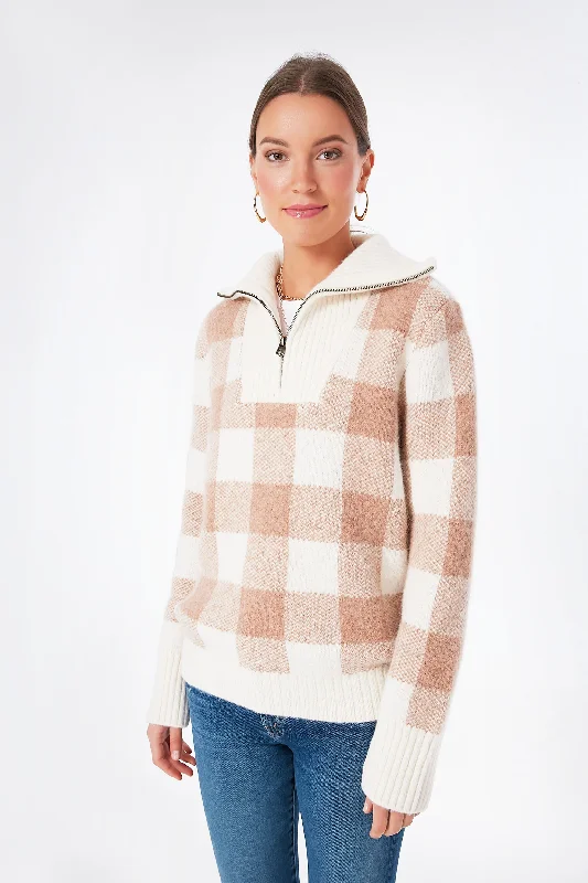 Meadow Buffalo Check Saturday Pullover Sweater