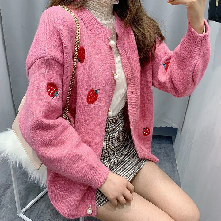 Strawberry Cardigan (4 Colors)