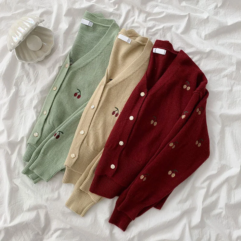 Cherry Cardigan (3 Colors)