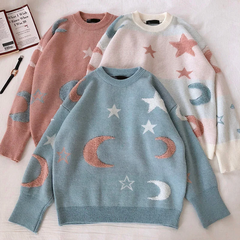 Moon & Star Sweater (3 Colors)