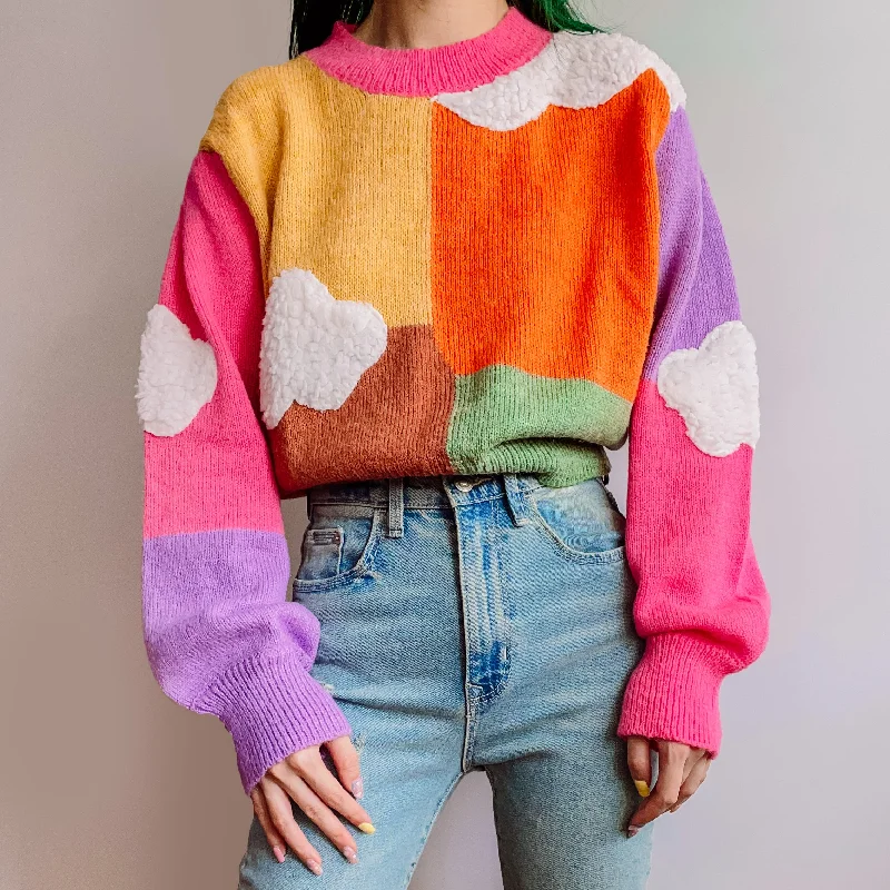 Candy Colorblock Cloud Sweater (Multicolor)