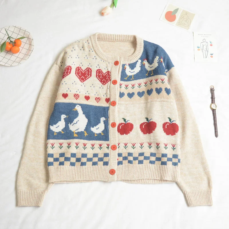 Apple Picking Cardigan (Off White)