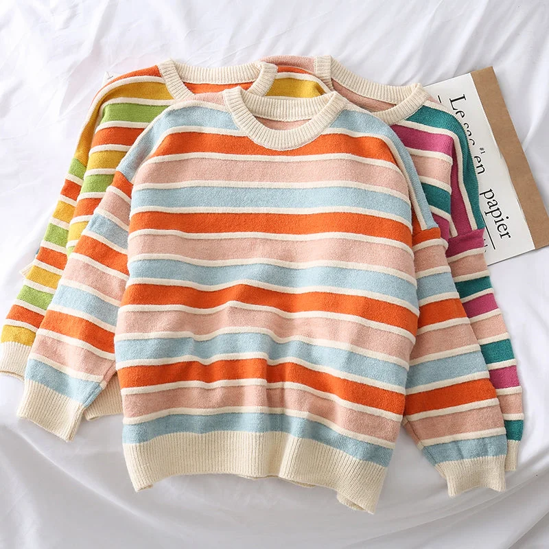 Fruity Stripe Sweater (3 Colors)