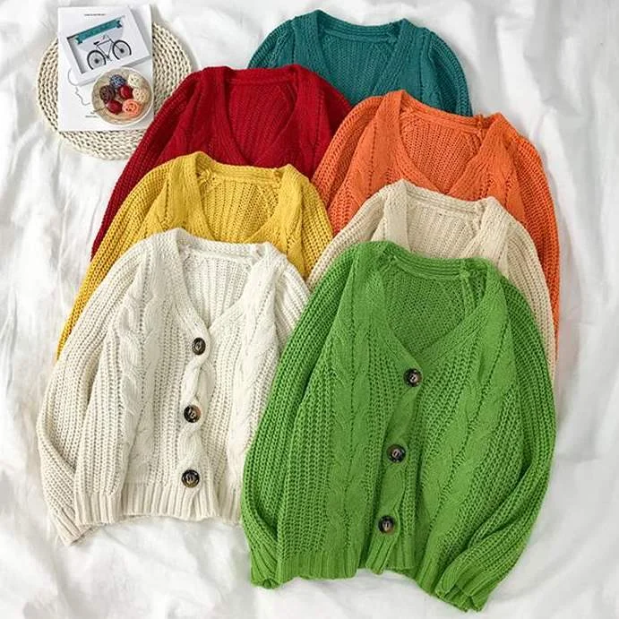 Cable Knit Cardigan (6 Colors)