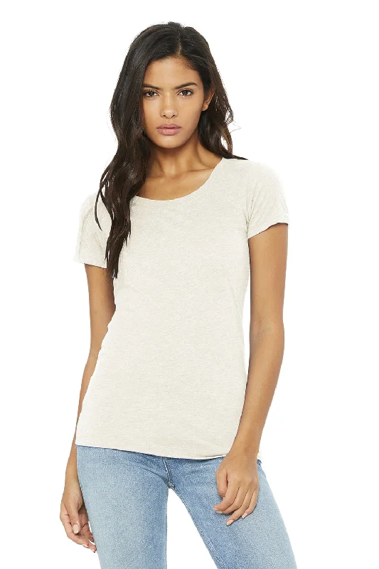 Bella + Canvas Womens Short Sleeve Crewneck T-Shirt - Oatmeal