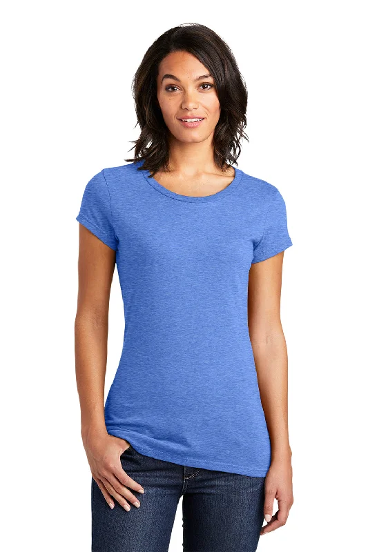 District Womens Very Important Short Sleeve Crewneck T-Shirt - Heather Royal Blue