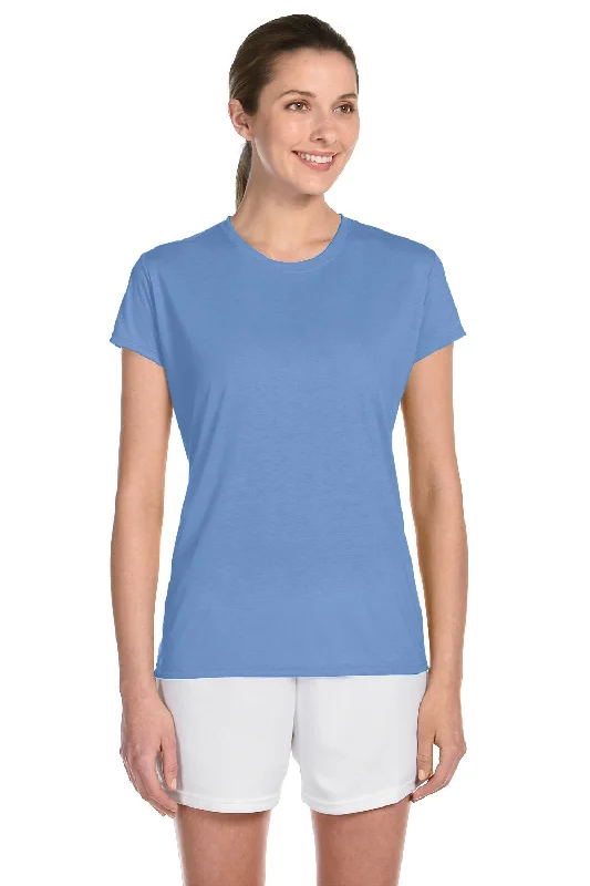 Gildan Womens Performance Jersey Moisture Wicking Short Sleeve Crewneck T-Shirt - Carolina Blue - Closeout