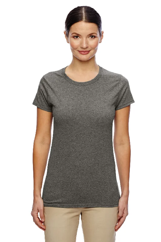 Gildan Womens Short Sleeve Crewneck T-Shirt - Heather Graphite Grey