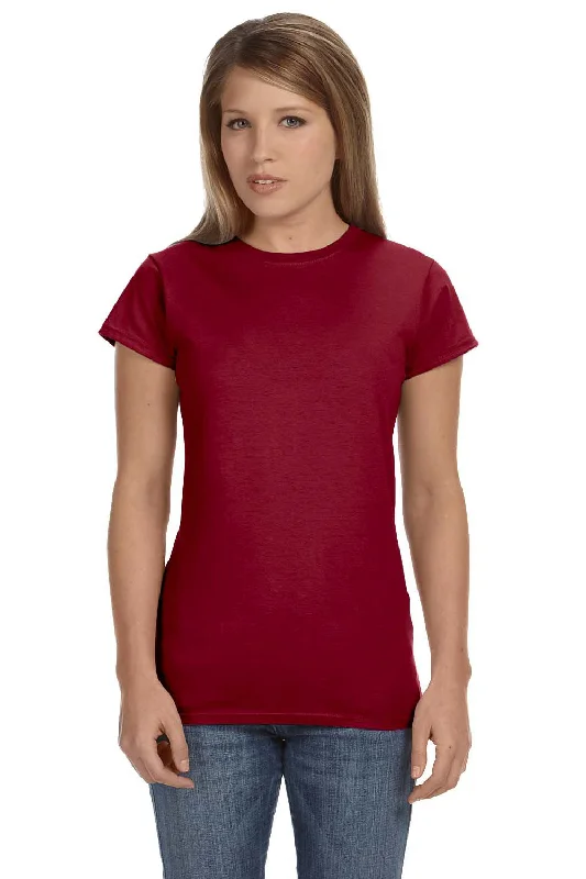 Gildan Womens Softstyle Short Sleeve Crewneck T-Shirt - Antique Cherry Red - Closeout