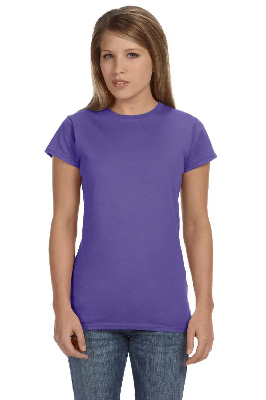 Gildan Womens Softstyle Short Sleeve Crewneck T-Shirt - Heather Purple