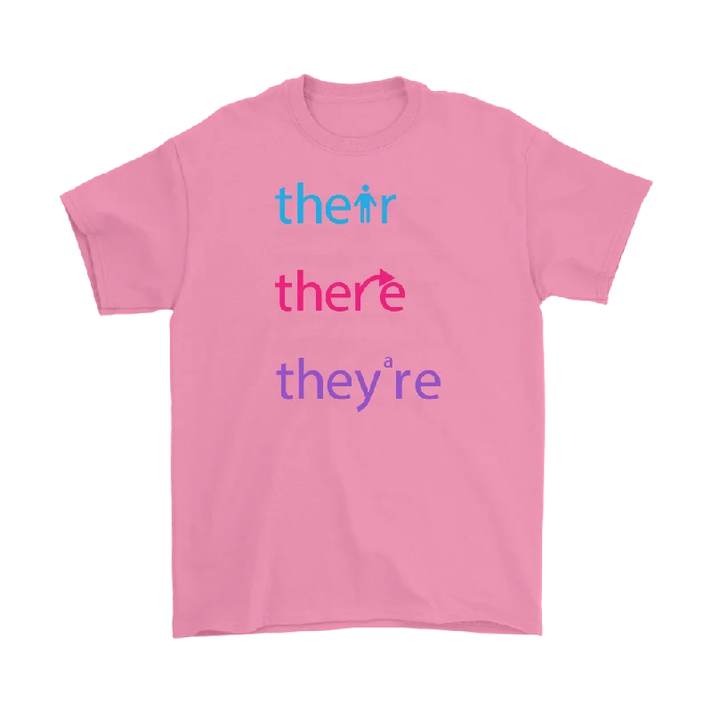 THEIR, THERE and THEY'RE Grammar Men's T-Shirt