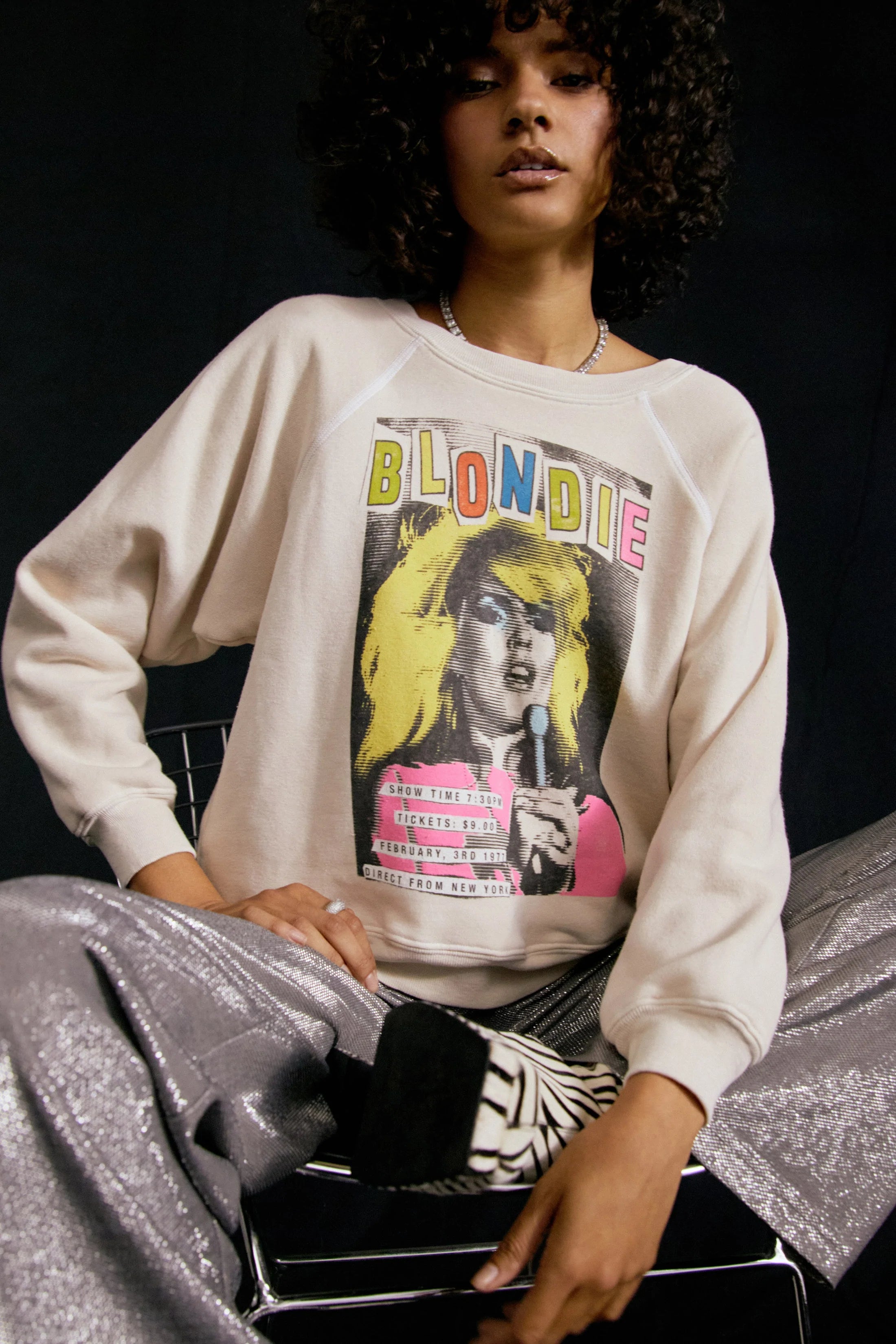 The Blondie Show Time Raglan Crew by Daydreamer