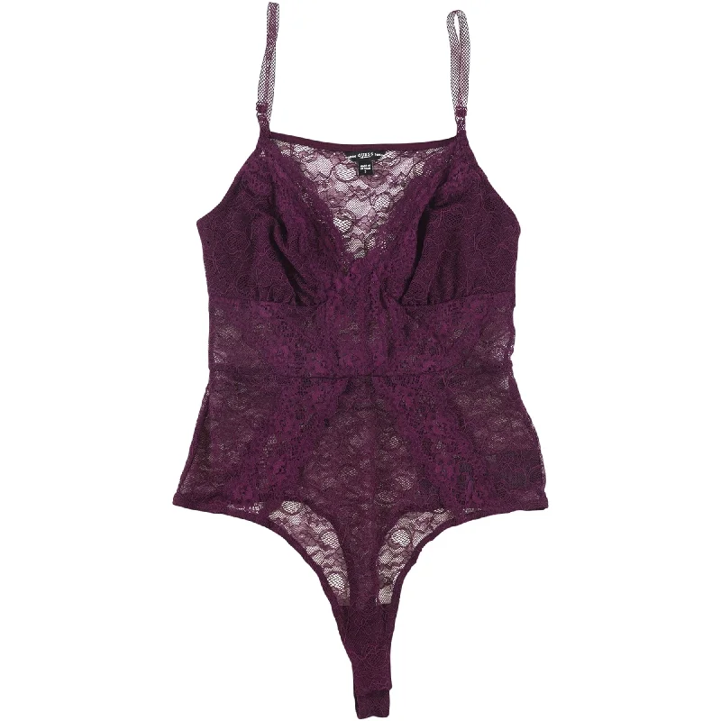 Guess Womens Lace Thong Bodysuit Jumpsuit