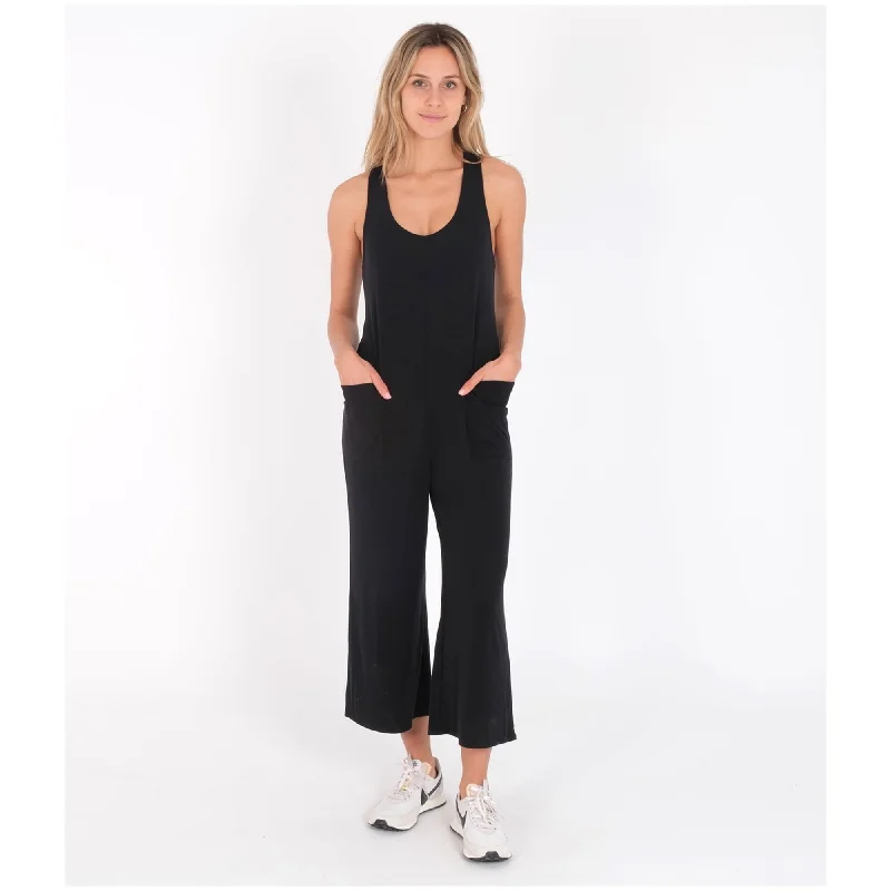 Hurley Womens Cropped Jumpsuit