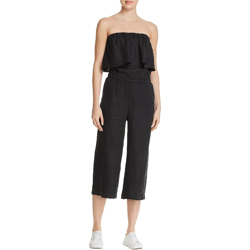 Joie Womens Brogan Jumpsuit, Black, Large