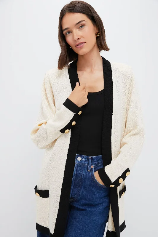 Cream and Black Georgie Sweater