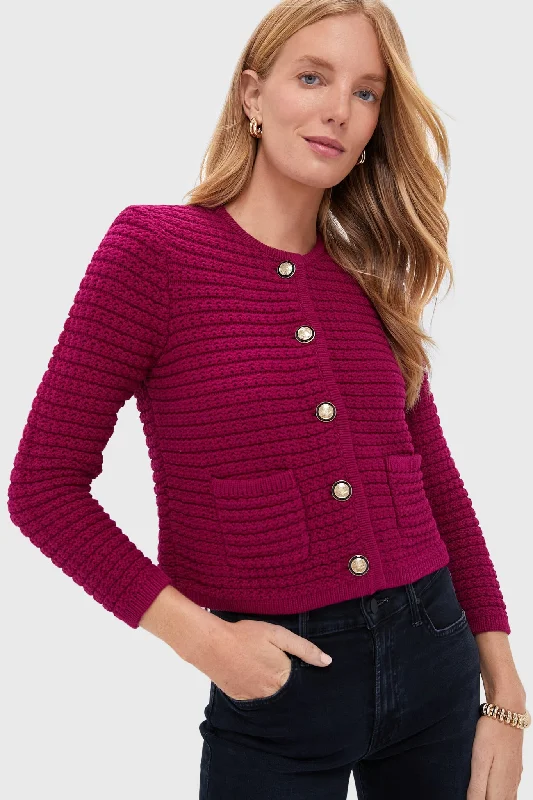 Fuchsia Gaspard Cardigan