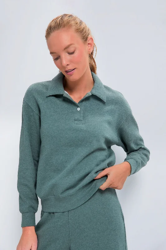 Heathered Green Perry Pullover