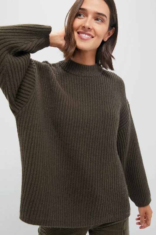 Olive Green Crewneck Jack Sweater