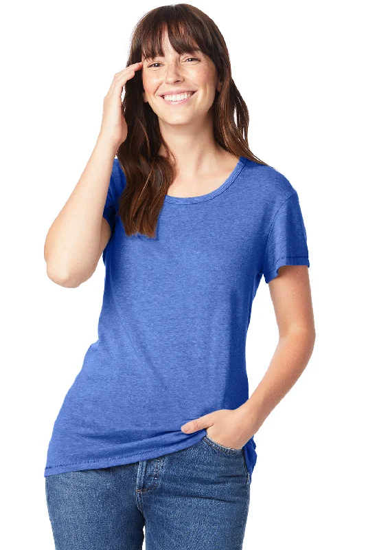 Alternative Womens Keepsake Vintage Jersey Short Sleeve Crewneck T-Shirt - Vintage Royal Blue