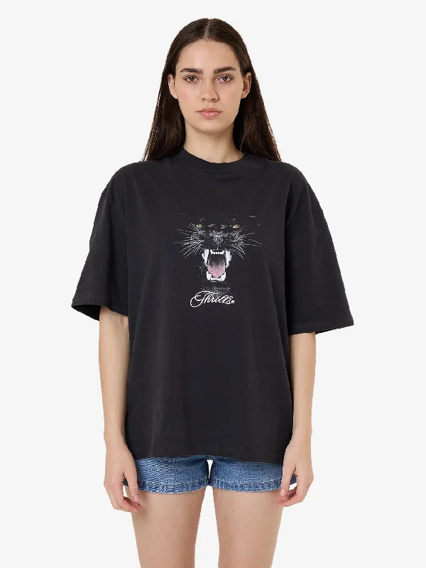 Deadly Pursuit Oversized Tee - Washed Black