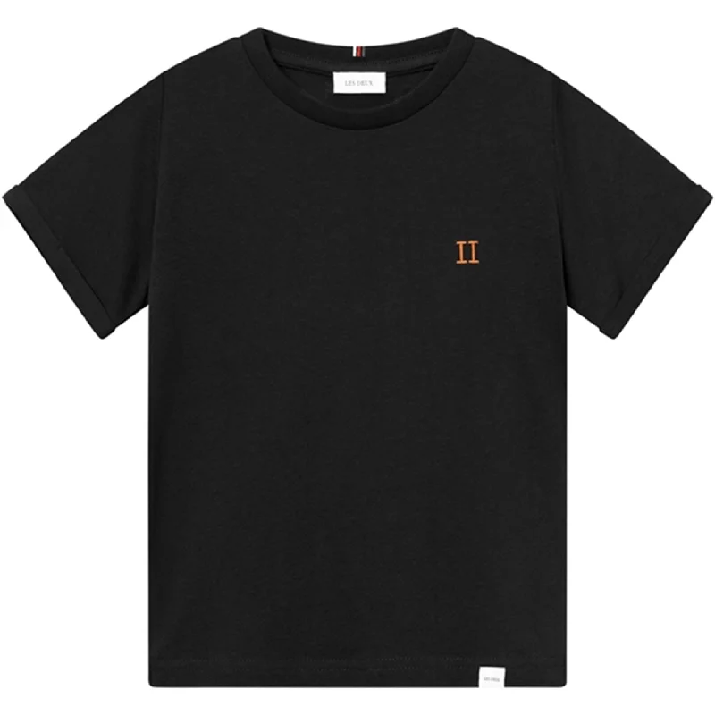 Les Deux Kids Black/Orange Nørregaard T-Shirt