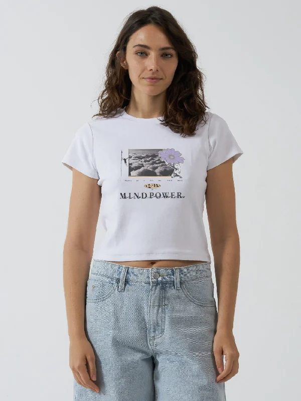 Mind Power Mini Tee - White