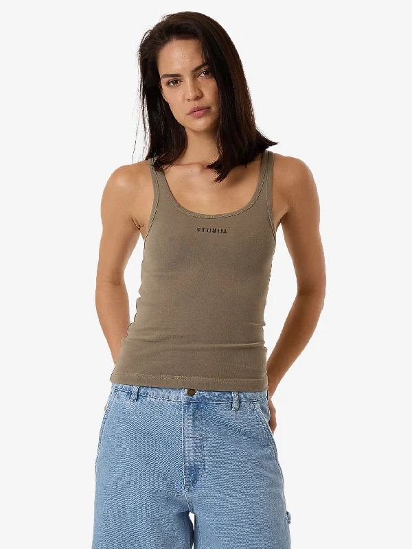 Minimal Thrills Scoop Tank - Brindle