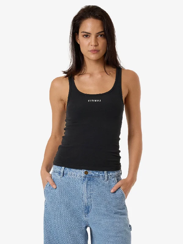 Minimal Thrills Scoop Tank - Faded Black