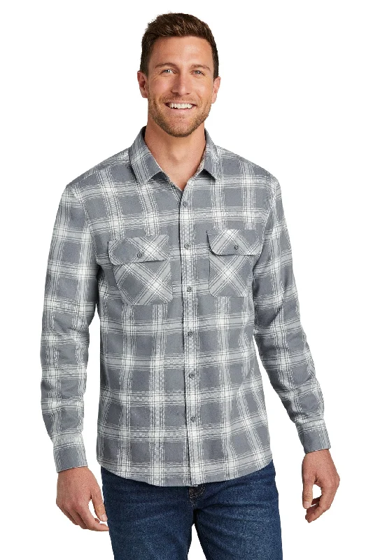 Grey/ Cream Open Plaid