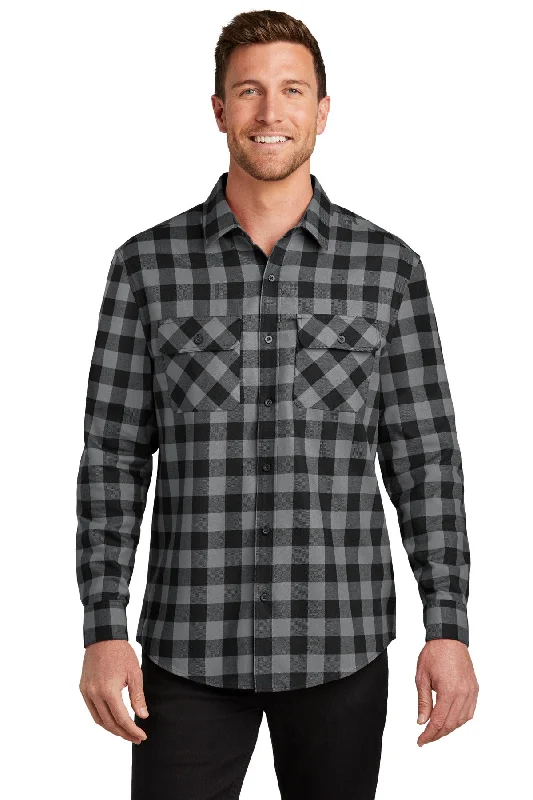 Grey/ Black Buffalo Check