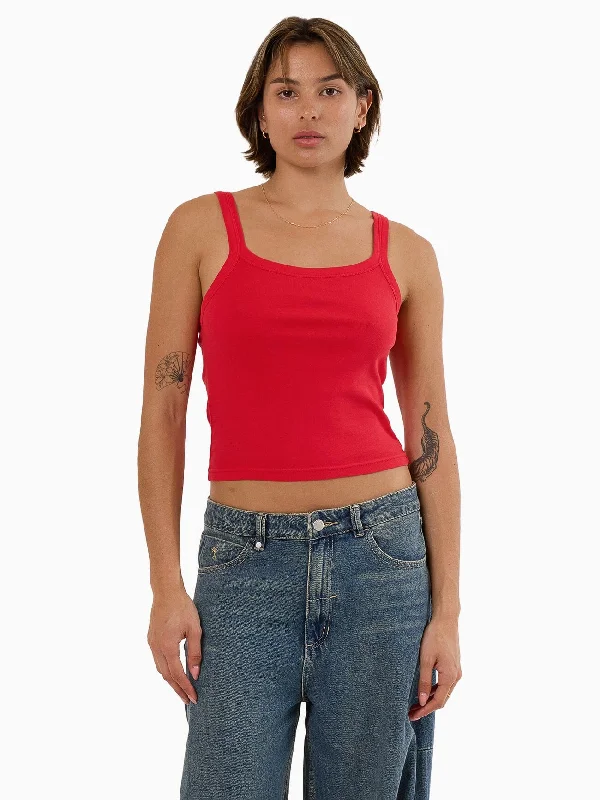 Thrills Base Tank - Flame Red