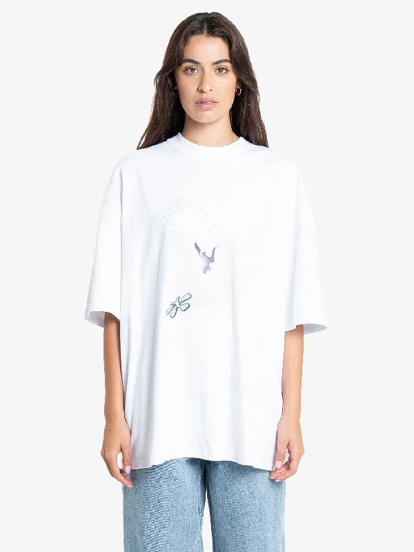 Warped Delusions Oversized Tee - White