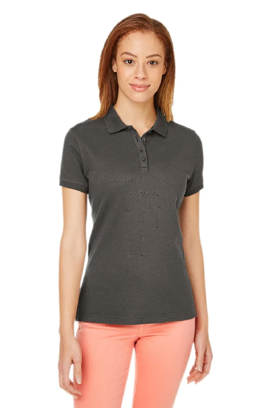 Devon & Jones Womens New Classics Performance Moisture Wicking Short Sleeve Polo Shirt - Graphite Grey