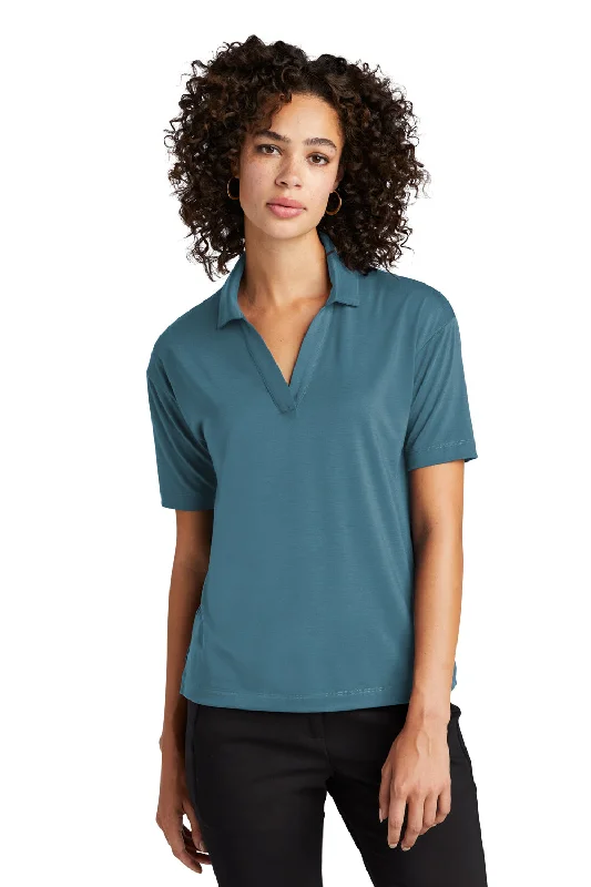 Mercer+Mettle Womens Moisture Wicking Short Sleeve Polo Shirt - Parisian Blue