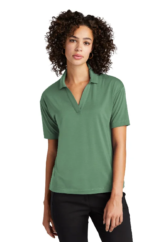 Mercer+Mettle Womens Moisture Wicking Short Sleeve Polo Shirt - Sage Green